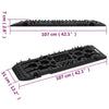 Musta luistonestomatto Andrian 107x31x7cm (2 kpl nailon)