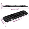 Musta luistonestomatto Siretul 106x30,5x7cm (2 kpl nailon)