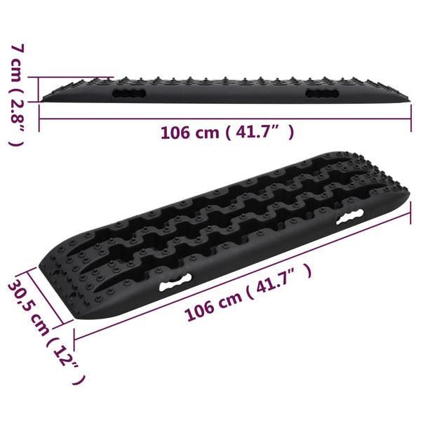 Musta luistonestomatto Siretul 106x30,5x7cm (2 kpl nailon)