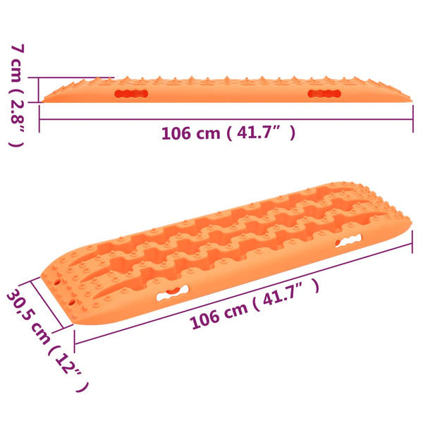 Oranssi luistonestomatto Siretul 106x30,5x7cm (2 kpl nailon)
