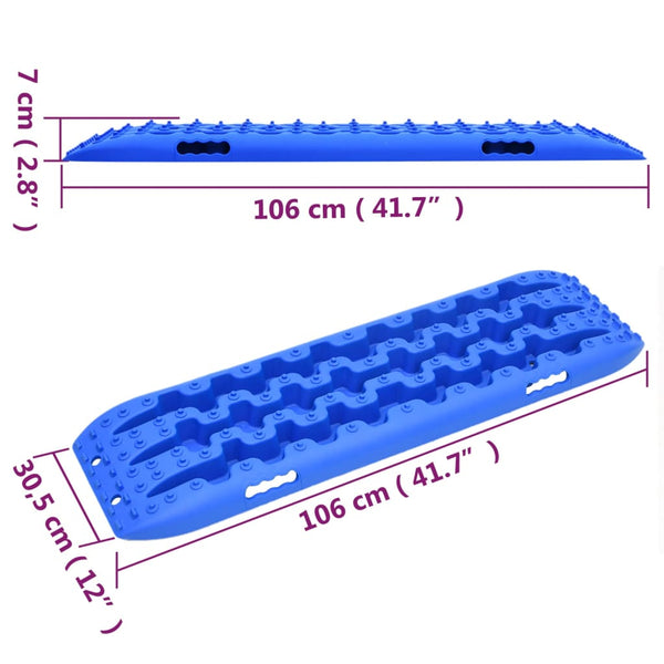 Sininen luistonestomatto Siretul 106x30,5x7cm (2 kpl nailon)