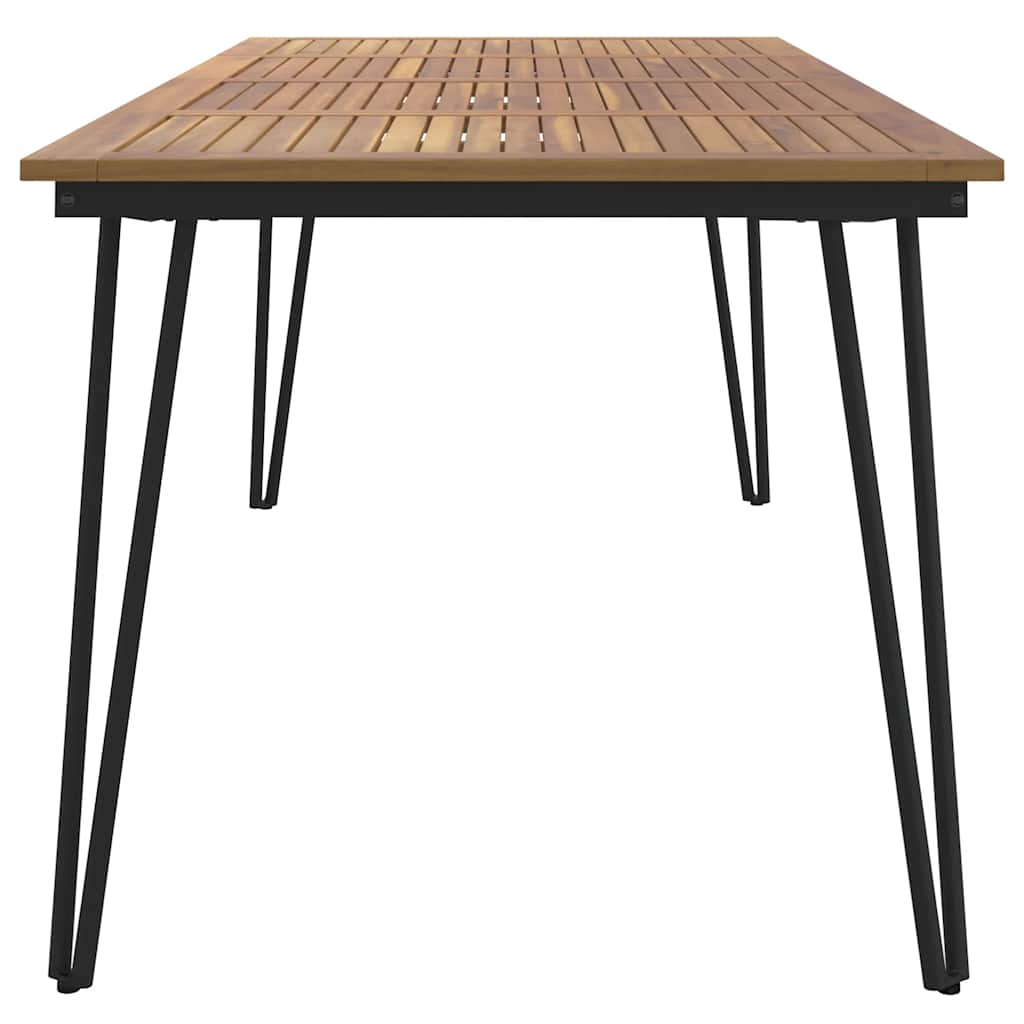 Puutarhapöytä pinnijaloilla Zalea 180x90x75cm (akasiapuu)