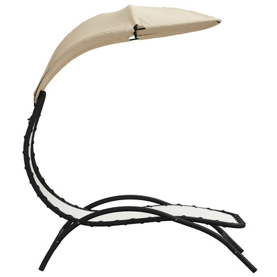 Kerma aurinkotuoli katoksella Emmanuel 167x80x195cm (kangas ja teräs)