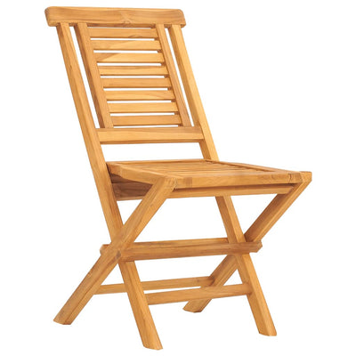 Kokoontaitettavat puutarhatuolit 2 kpl 47x63x90 cm täysi tiikki