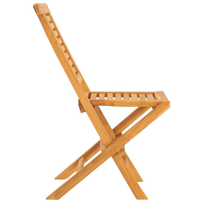 Kokoontaitettavat puutarhatuolit 2 kpl 47x63x90 cm täysi tiikki