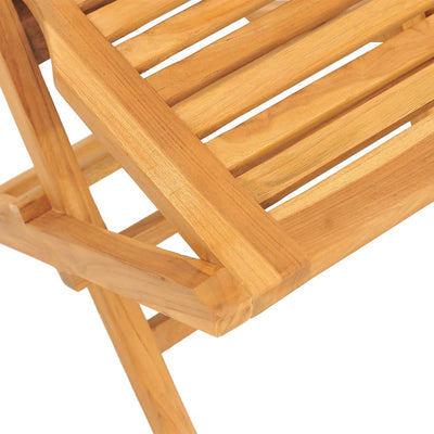 Kokoontaitettavat puutarhatuolit 2 kpl 47x63x90 cm täysi tiikki