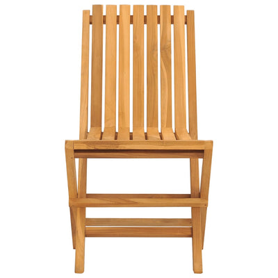 Kokoontaitettavat puutarhatuolit 2 kpl 47x47x89 cm täysi tiikki