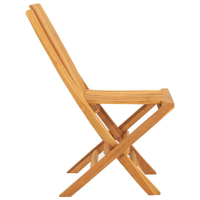 Kokoontaitettavat puutarhatuolit 2 kpl 47x47x89 cm täysi tiikki