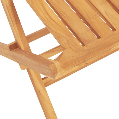 Kokoontaitettavat puutarhatuolit 2 kpl 47x47x89 cm täysi tiikki