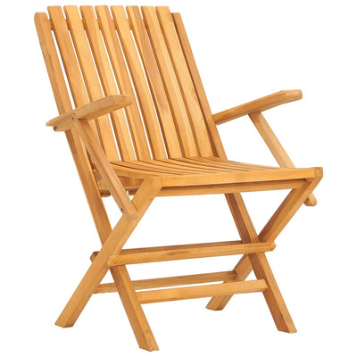 Kokoontaitettavat puutarhatuolit 2 kpl 61x67x90 cm täysi tiikki
