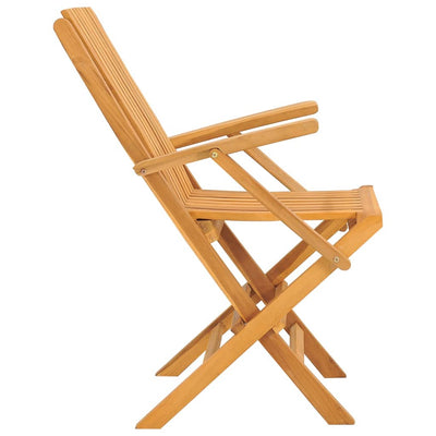 Kokoontaitettavat puutarhatuolit 2 kpl 61x67x90 cm täysi tiikki