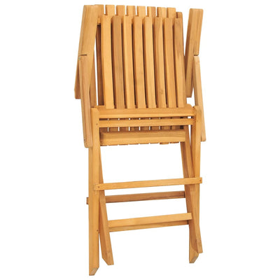 Kokoontaitettavat puutarhatuolit 2 kpl 61x67x90 cm täysi tiikki