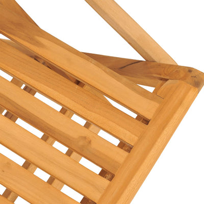 Kokoontaitettavat puutarhatuolit 2 kpl 61x67x90 cm täysi tiikki
