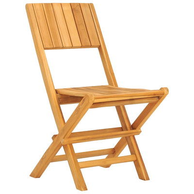 Kokoontaitettavat puutarhatuolit 2 kpl 47x61x90 cm täysi tiikki