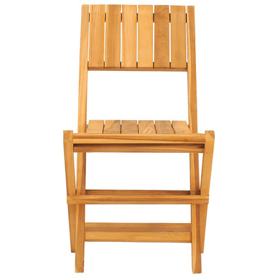 Kokoontaitettavat puutarhatuolit 2 kpl 47x61x90 cm täysi tiikki