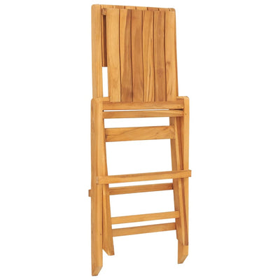 Kokoontaitettavat puutarhatuolit 2 kpl 47x61x90 cm täysi tiikki