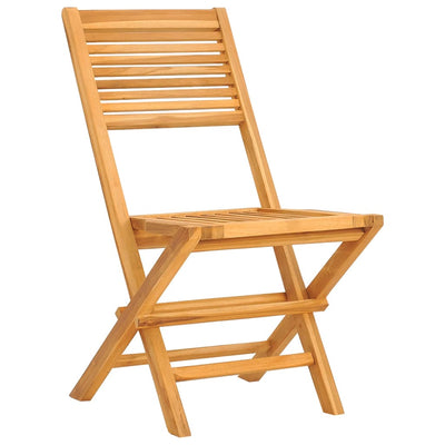 Kokoontaitettavat puutarhatuolit 2 kpl 47x62x90 cm täysi tiikki