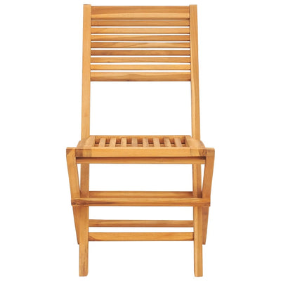 Kokoontaitettavat puutarhatuolit 2 kpl 47x62x90 cm täysi tiikki