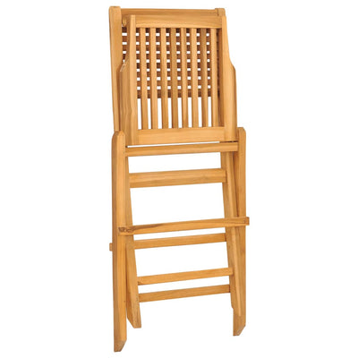 Kokoontaitettavat puutarhatuolit 2 kpl 47x62x90 cm täysi tiikki