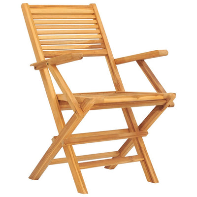 Kokoontaitettavat puutarhatuolit 2 kpl 55x62x90 cm täysi tiikki