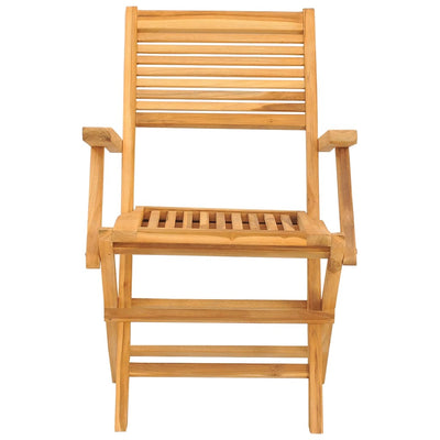Kokoontaitettavat puutarhatuolit 2 kpl 55x62x90 cm täysi tiikki