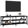TV-taso musta 140x40x50 cm tekninen puu