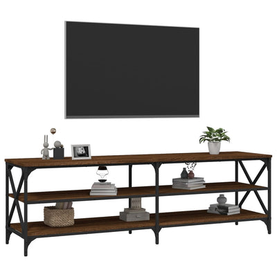 TV-taso ruskea tammi 160x40x50 cm tekninen puu