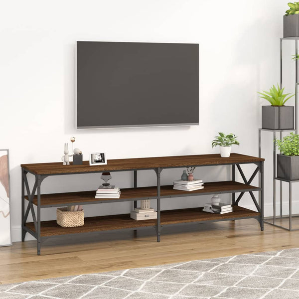 TV-taso ruskea tammi 160x40x50 cm tekninen puu