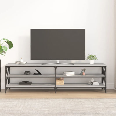 TV-taso harmaa Sonoma 180x40x50 cm tekninen puu