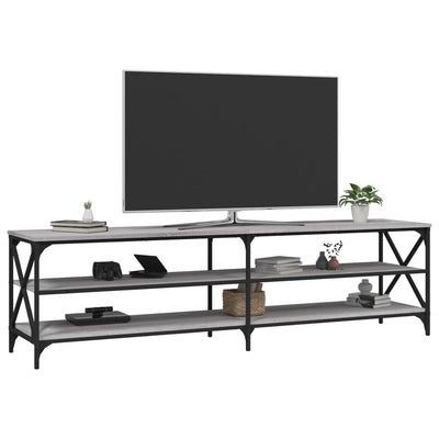 TV-taso harmaa Sonoma 180x40x50 cm tekninen puu