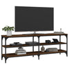 TV-taso ruskea tammi 140x30x50 cm tekninen puu