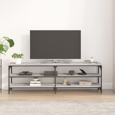 TV-taso harmaa Sonoma 160x30x50 cm tekninen puu