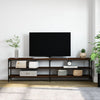 TV-taso ruskea tammi 180x30x50 cm tekninen puu ja metalli