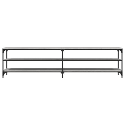 Harmaa tv-taso Regeni 200x30x50cm (puinen ja metalli)