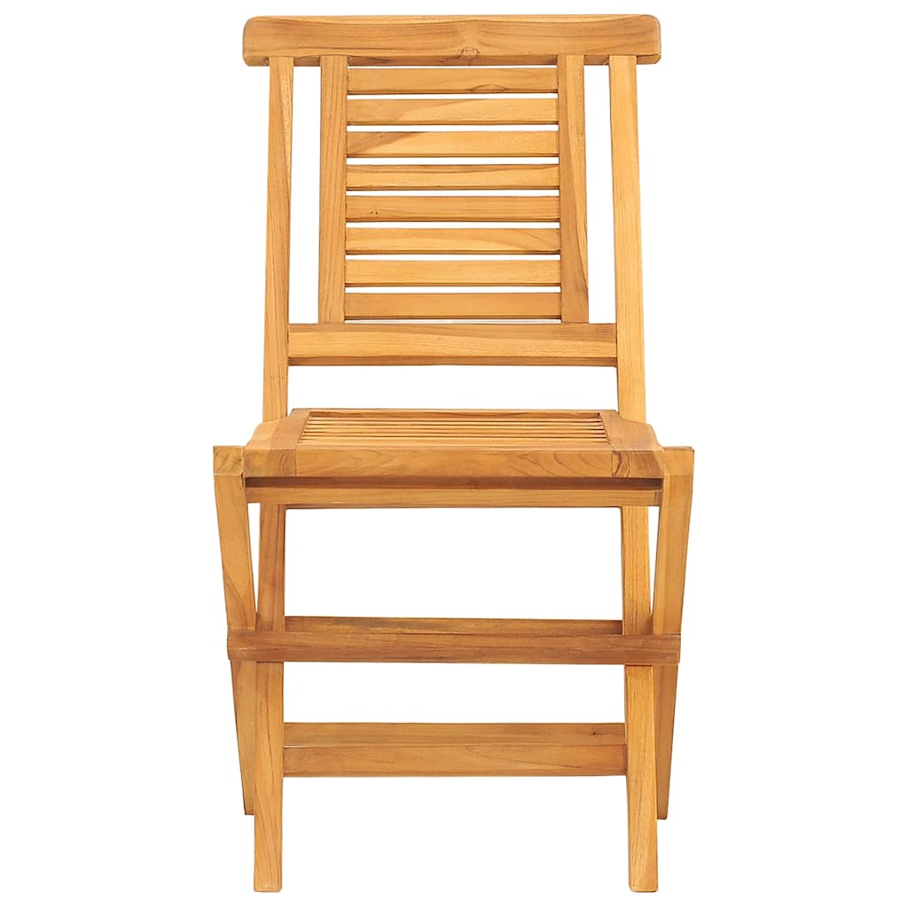 Kokoontaitettavat puutarhatuolit 6 kpl 47x63x90 cm täysi tiikki