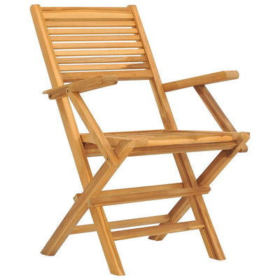 Kokoontaitettavat puutarhatuolit 4 kpl 55x62x90 cm täysi tiikki