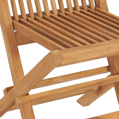 Ruskea piharuokailu setti Xueliang 140x80x75cm (7 pcs, tiikki)