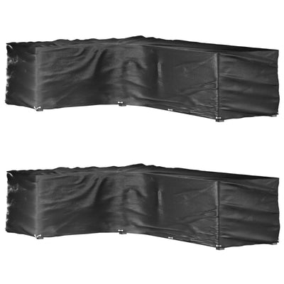 Ulkokalustesuojat Alvie 220x285x80cm (2 kpl l-muoto 18 purjerengasta)