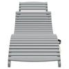 Aurinkotuolit 2 kpl harmaa 184x55x64 cm massiivipuu akaasia