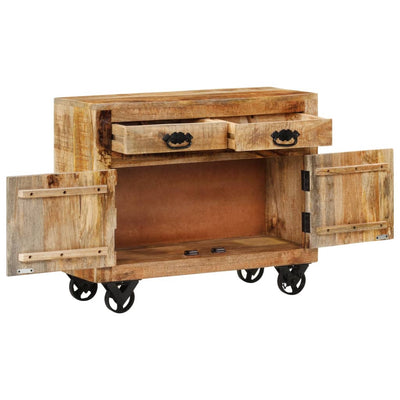Senkki 80x30x65 cm täysi karkea mangopuu