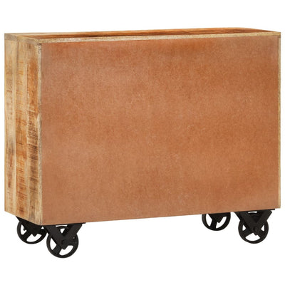Senkki 3 laatikkoa 80x30x65 cm täysi karkea mangopuu
