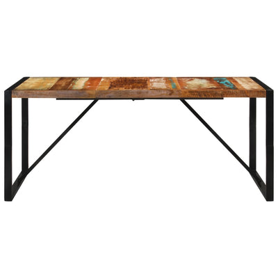 Ruokapöytä 175x90x76 cm kierrätetty täyspuu