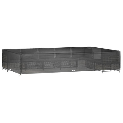 Puutarhakalustesuoja Editka 325x205x60cm (16 purjerengasta suorakaide)