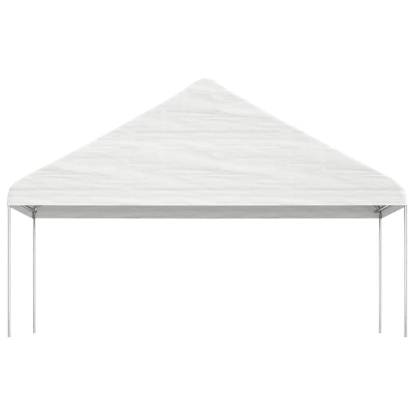 Huvimaja katolla valkoinen 17,84x5,88x3,75 m polyeteeni