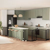 Koiraportti kokoontaittuva 10 paneelia musta 800 cm poppelipuu
