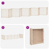 Koiraportti kokoontaittuva 10 paneelia 800 cm poppelipuu
