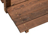 Puutarhasilta kaiteilla 150x67x56 cm täysi kuusi