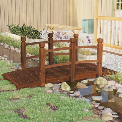 Puutarhasilta kaiteilla 150x67x56 cm täysi kuusi