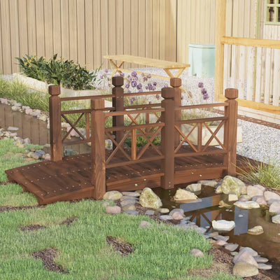 Puutarhasilta kaiteilla 150x67x56 cm täysi kuusi
