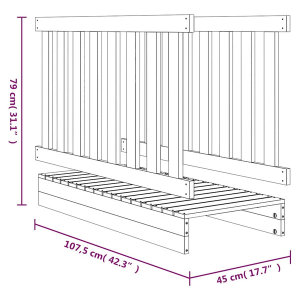 Leikkisilta 45x107,5x79 cm kyllästetty mänty